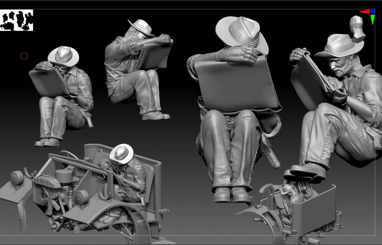 Thunder Model - TM35314 - LRDG Ford F8 Pilot Car [bonus edition] - digital model