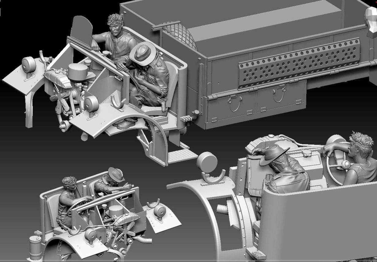 Thunder Model - TM35314 - LRDG Ford F8 Pilot Car [bonus edition] - digital model