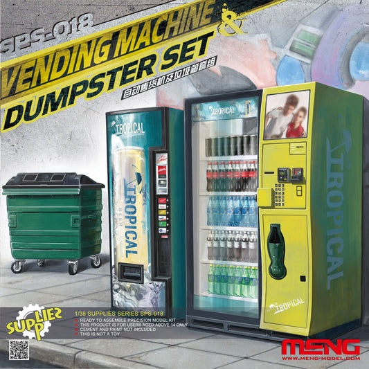 Vending Machine and Dumpster Set