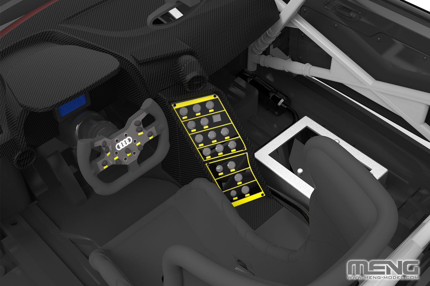 digital model - The cockpit interiors are precisely reproduced.