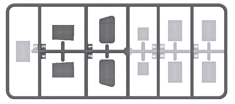 IBG - 35014 - Bedford QLC 3-ton 4×4 Tanker - sprue