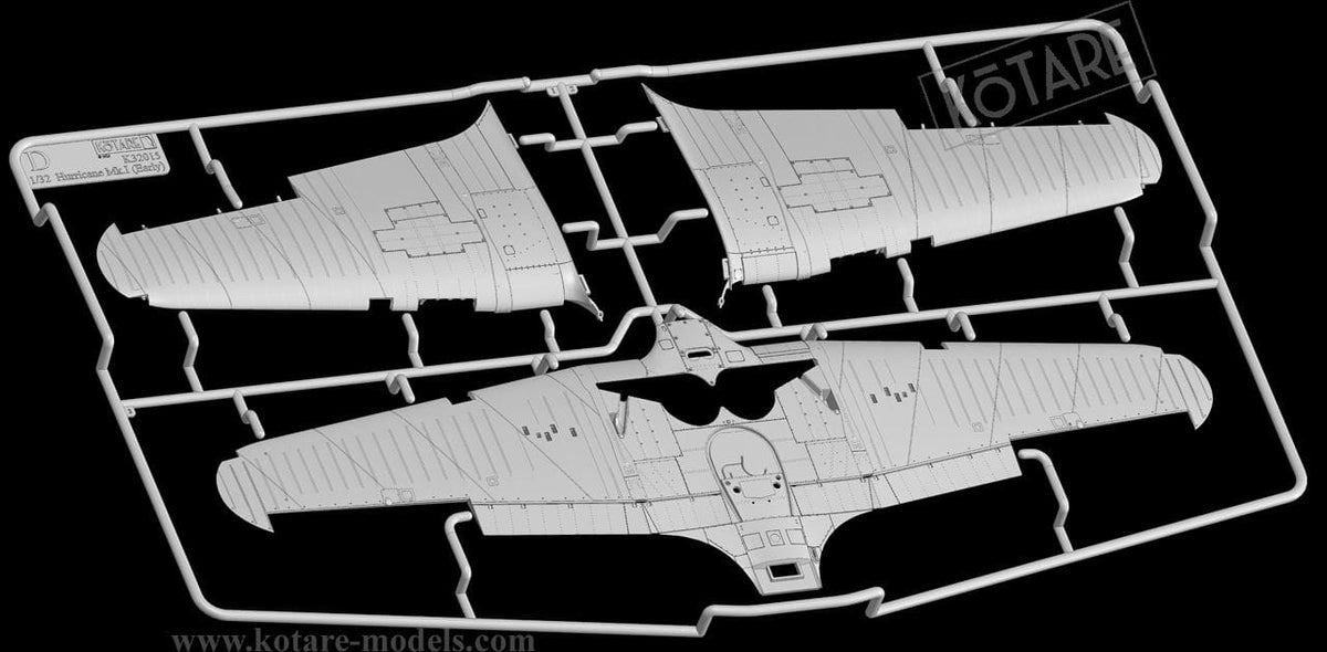 203 - Kotare - 32015 - Hawker Hurricane Mk I (early) - sprue