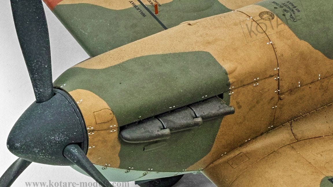 721 - Kotare - 32001 - Supermarine Spitfire Mk Ia (mid) - painted model