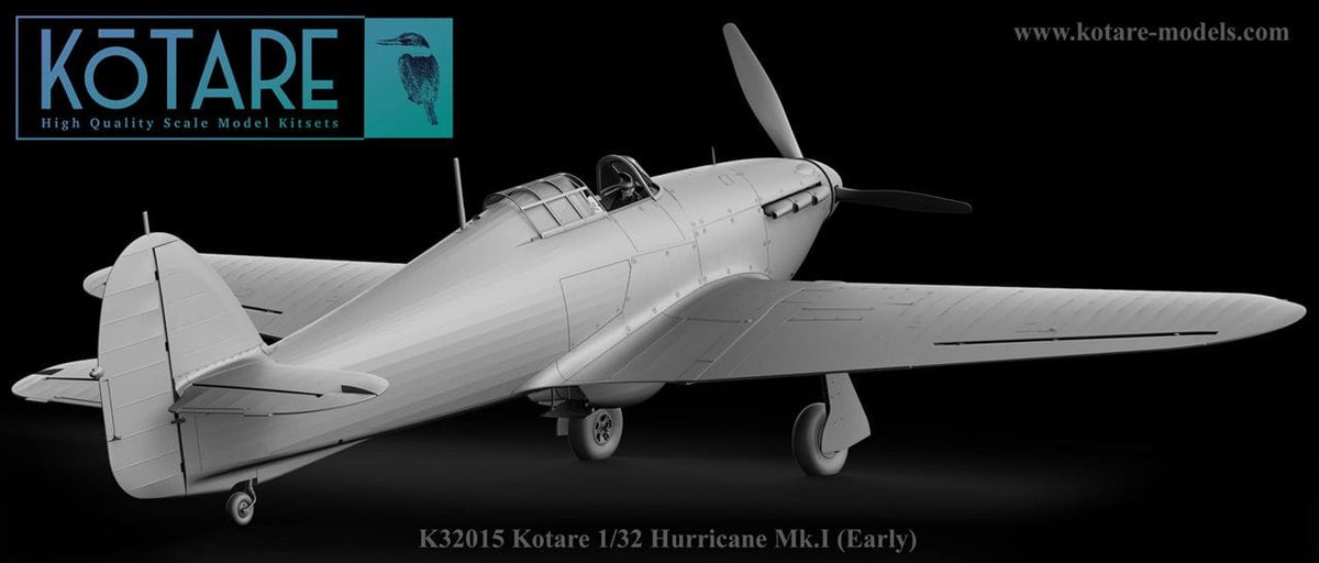 501 - Kotare - 32015 - Hawker Hurricane Mk I (early) - digital model