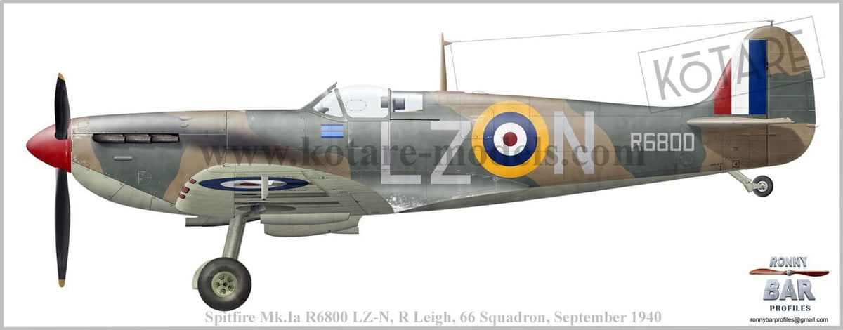 300 - Kotare - 32005 - Supermarine Spitfire Mk Ia (late) - paint schemes