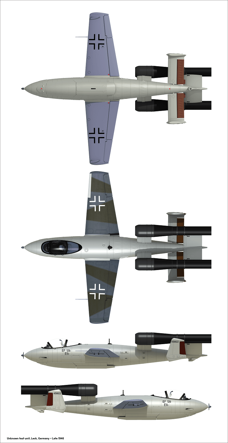 303 - Das Werk - 32001 - Junkers Ju EF 126 Elli / 127 Walli - paint schemes