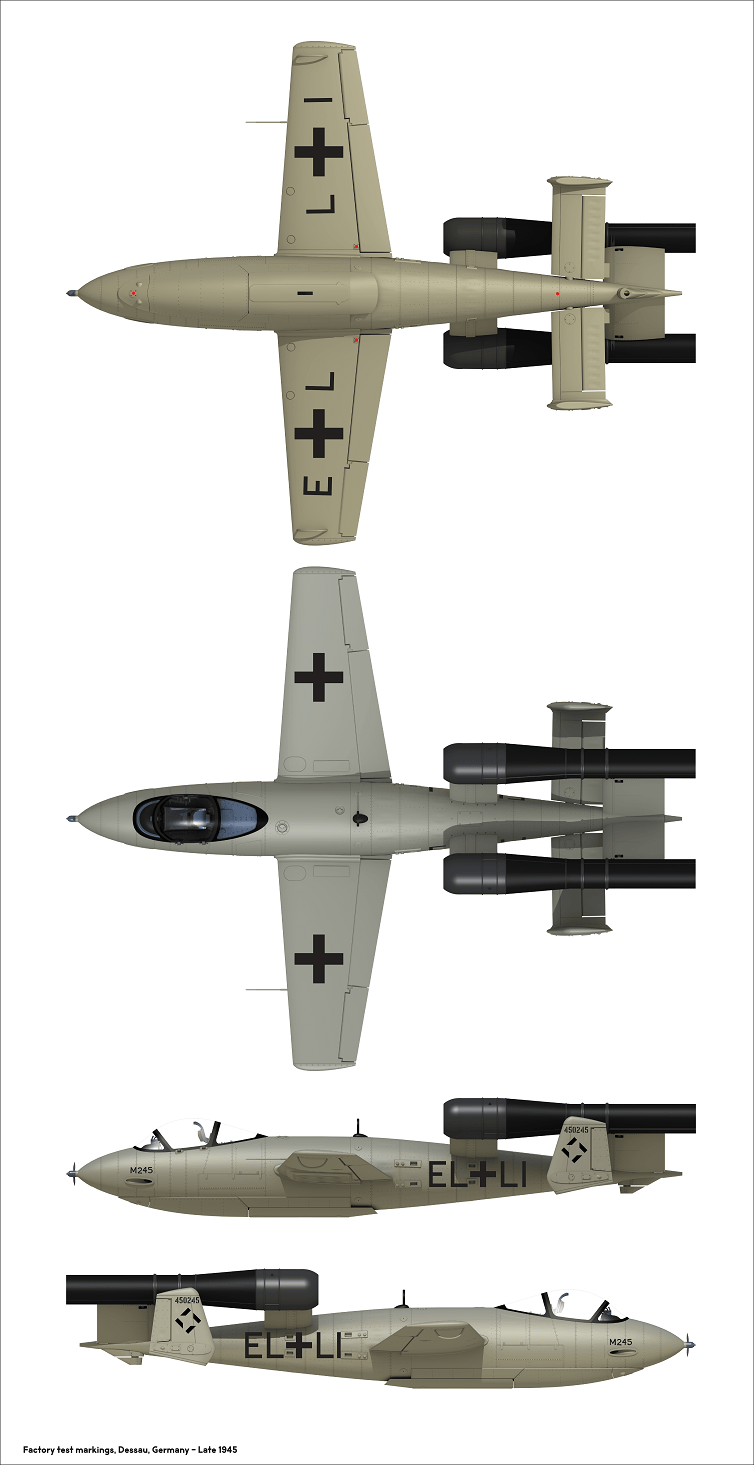 304 - Das Werk - 32001 - Junkers Ju EF 126 Elli / 127 Walli - paint schemes