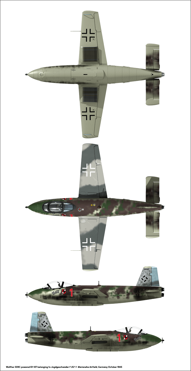 306 - Das Werk - 32001 - Junkers Ju EF 126 Elli / 127 Walli - paint schemes