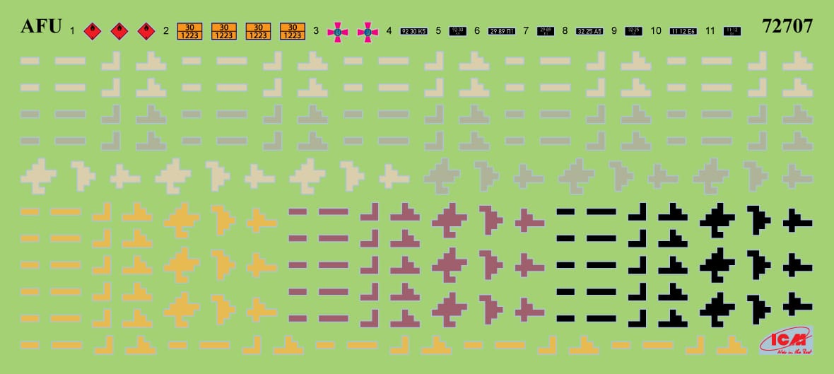 401 - ICM - DS7205 - Military vehicles of the Armed Forces of Ukraine - decals