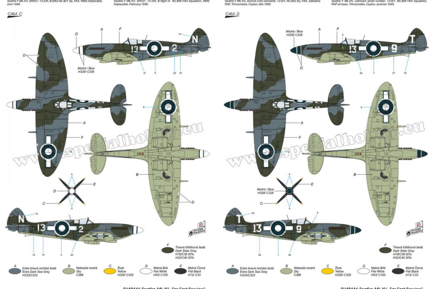 Service du Seafire Mk XV en Extrême-Orient