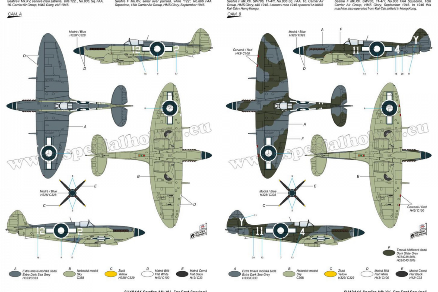 Service du Seafire Mk XV en Extrême-Orient