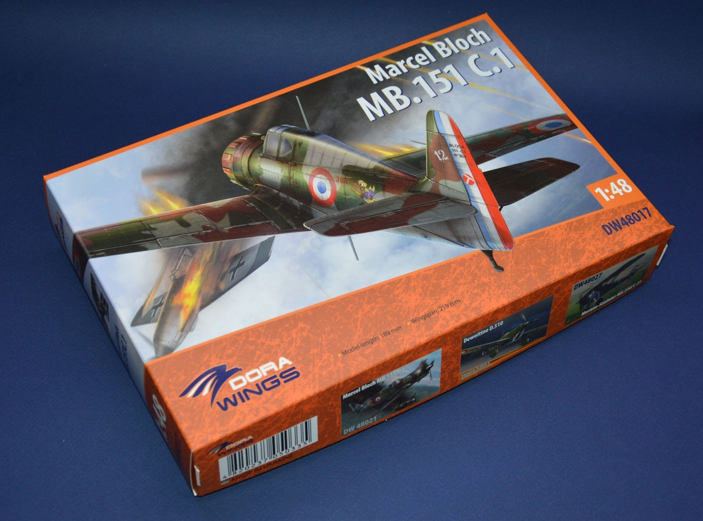 101 - Dora Wings - 48017 - Bloch MB.151.C1 - box front right