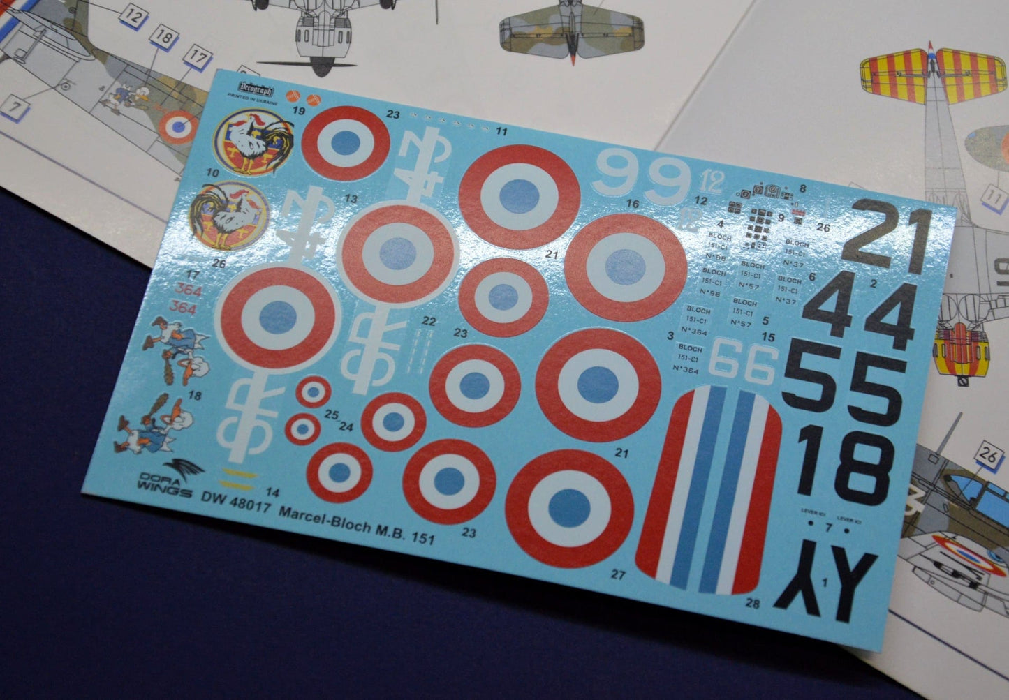 400 - Dora Wings - 48017 - Bloch MB.151.C1 - decals
