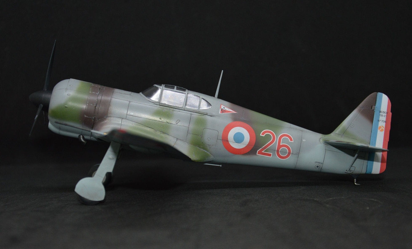 707 - Dora Wings - 48021 - Bloch MB.155.С1 - painted model