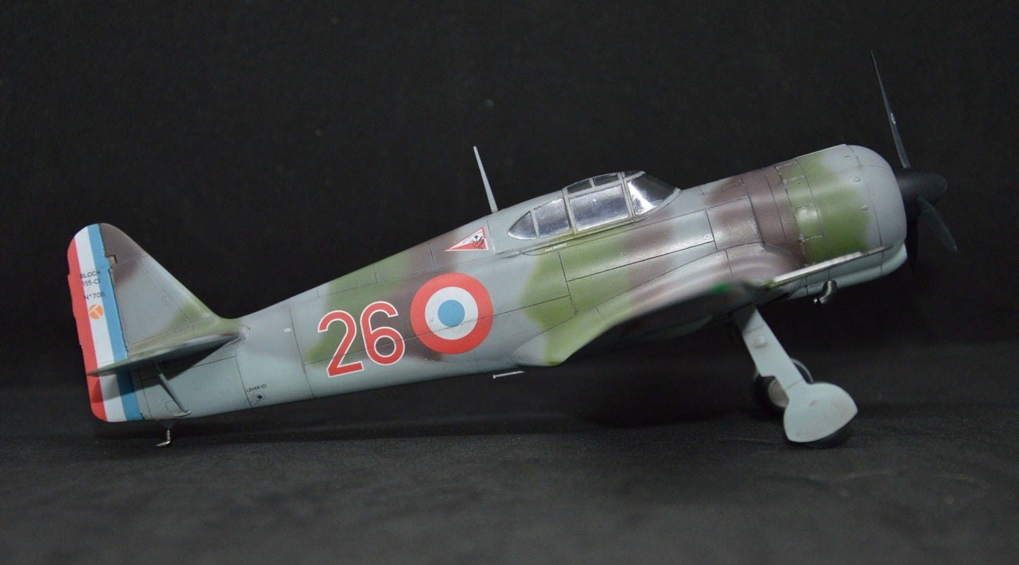 711 - Dora Wings - 48021 - Bloch MB.155.С1 - painted model