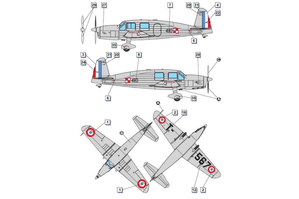 301 - Dora Wings - 48011 - Seversky A8V1 - paint schemes