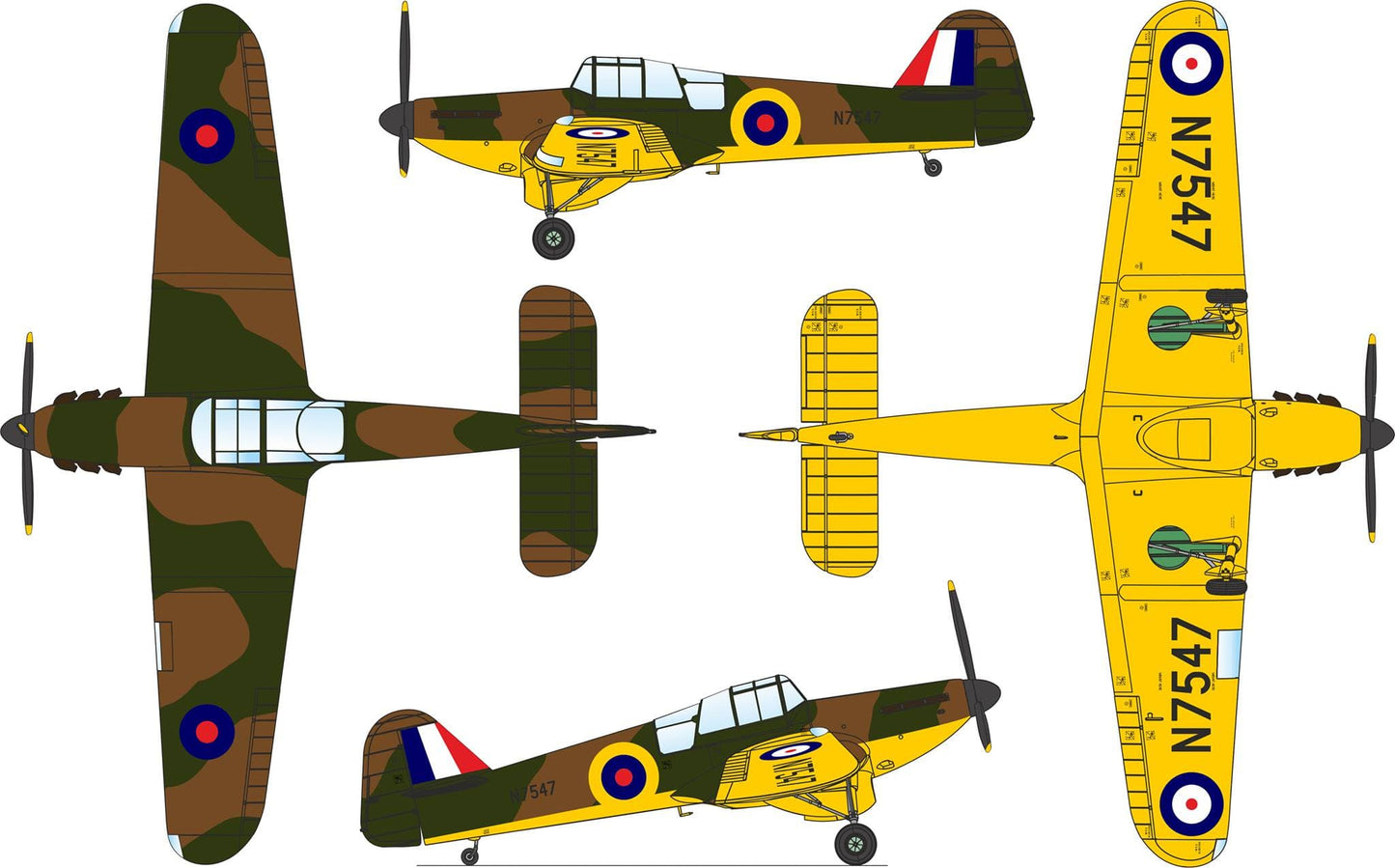 303 - Dora Wings - 48028 - Caudron C.630 Simoun - paint schemes