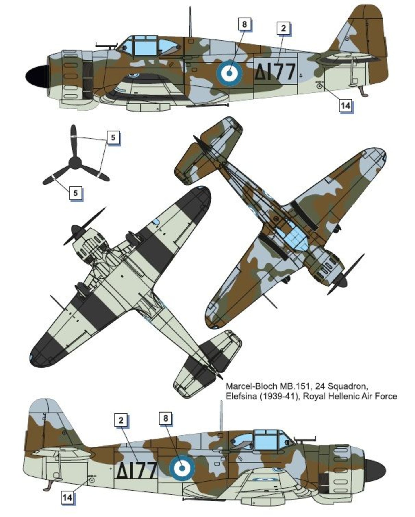 302 - Dora Wings - 48039 - Bloch MB.151.C1 - paint schemes