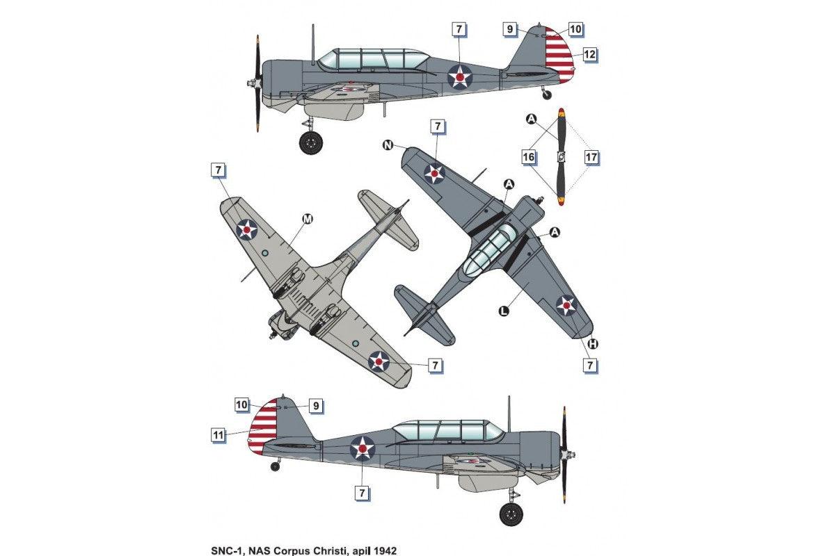 300 - Dora Wings - 48041 - Curtiss-Wright SNC-1 Falcon - paint schemes