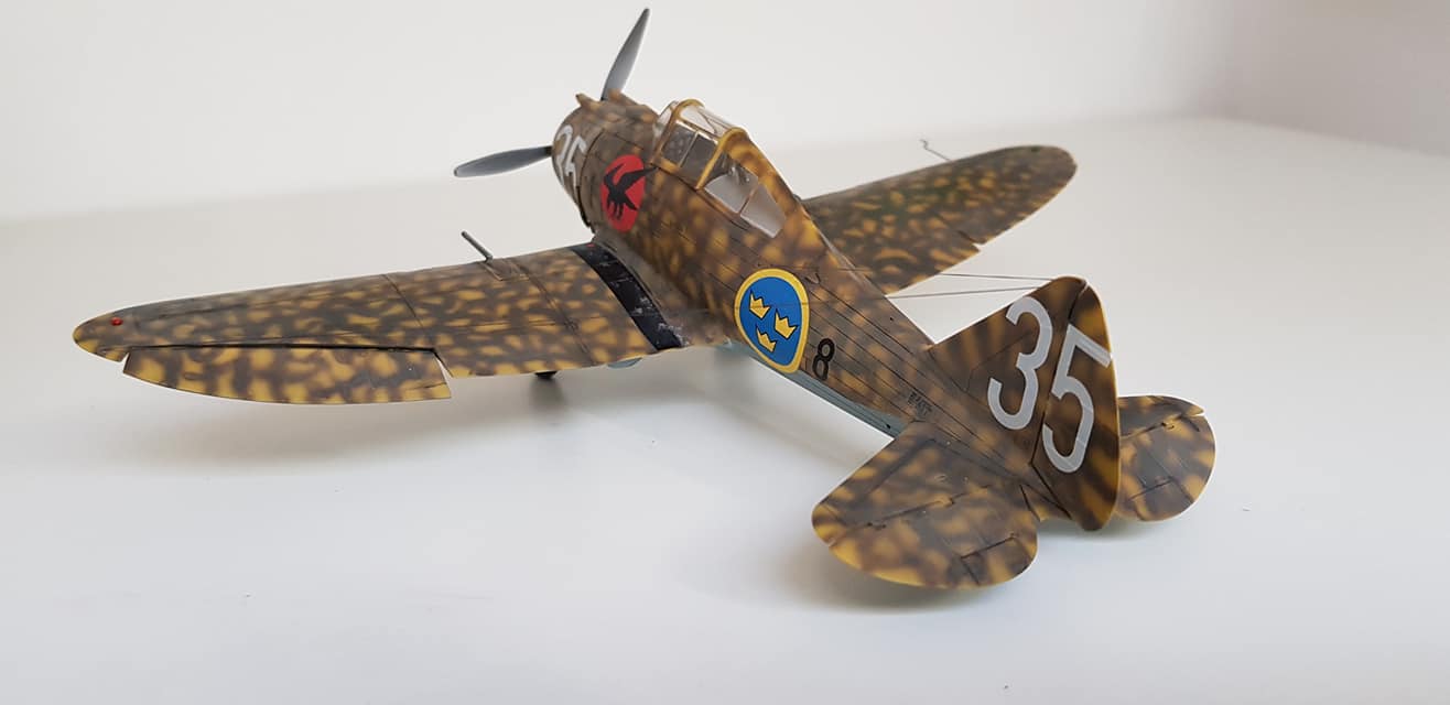 728 - Dora Wings - 48042 - Seversky J 9 - painted model