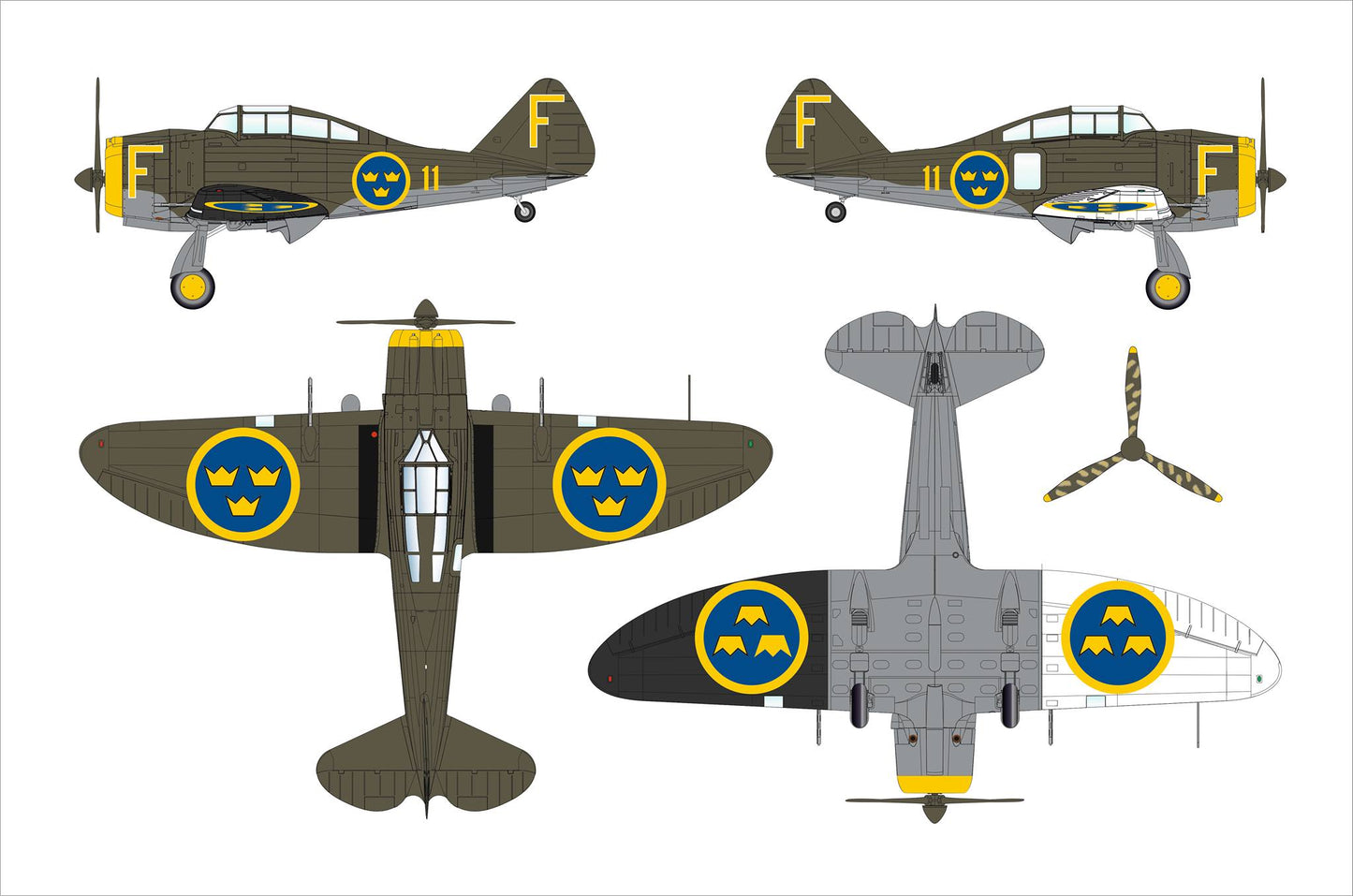 300 - Dora Wings - 48042 - Seversky J 9 - paint schemes