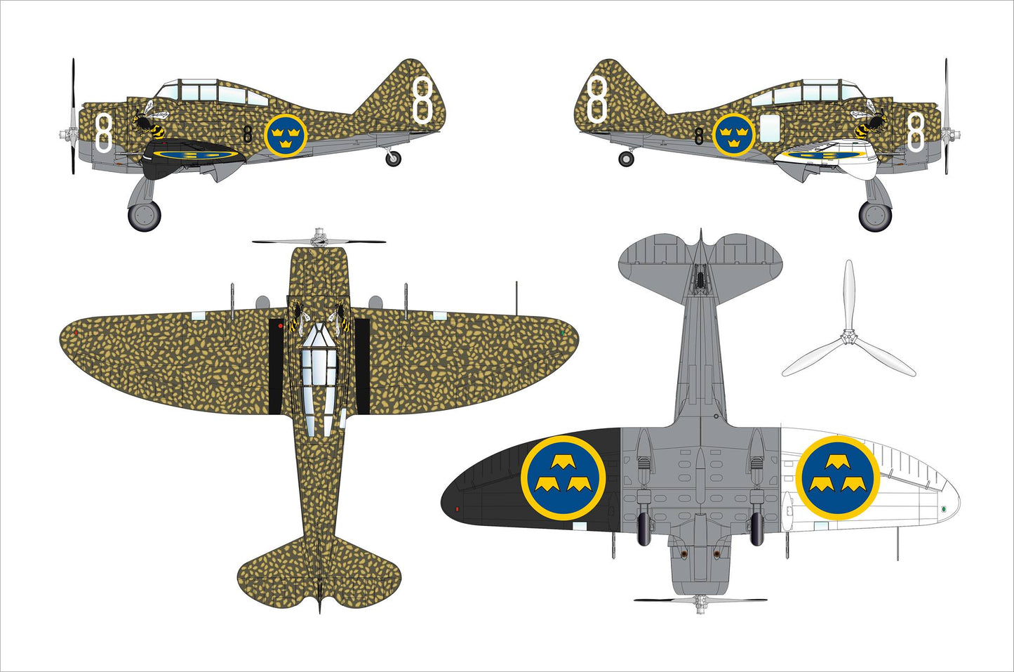 303 - Dora Wings - 48042 - Seversky J 9 - paint schemes