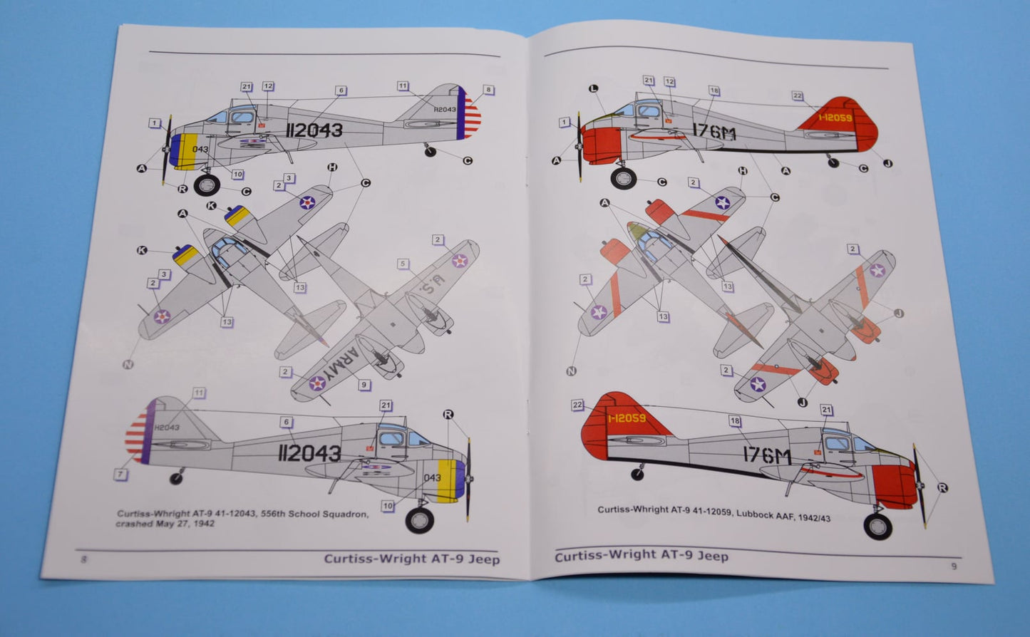 300 - Dora Wings - 48043 - Curtiss-Wright AT-9 Jeep - paint schemes