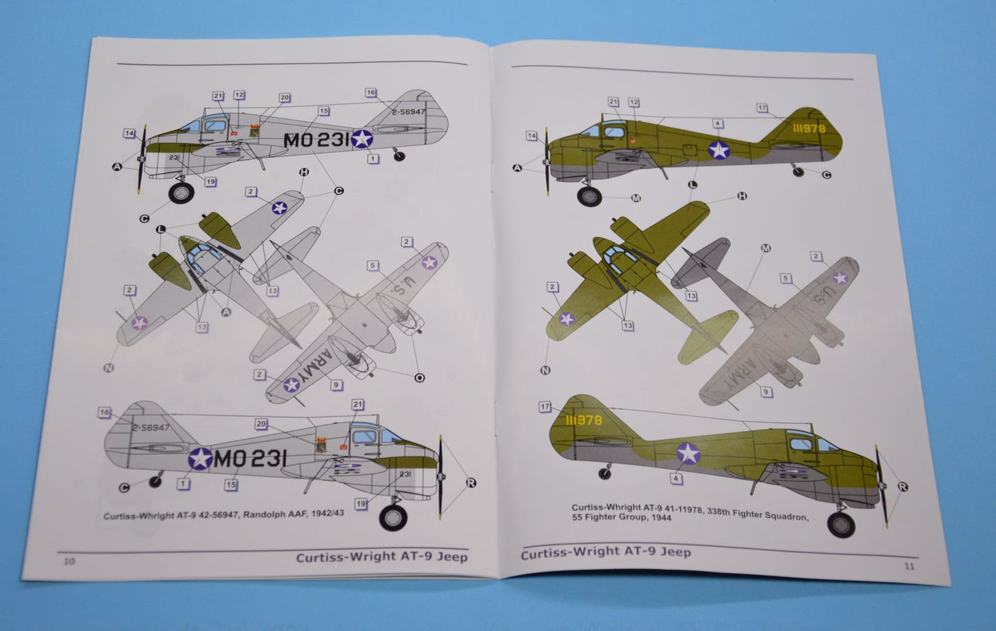 301 - Dora Wings - 48043 - Curtiss-Wright AT-9 Jeep - paint schemes