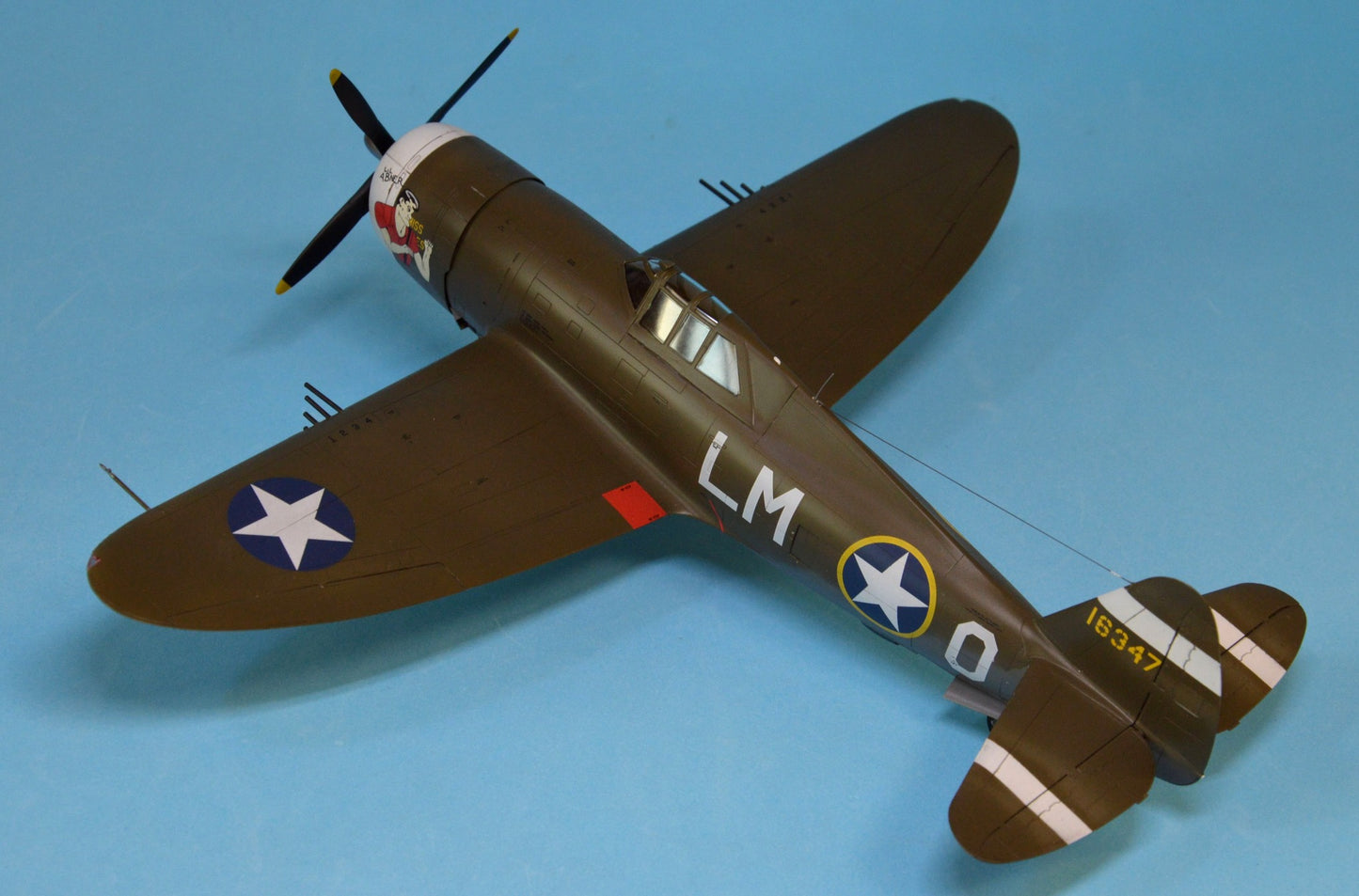 709 - Dora Wings - 48054 - Republic P-47C Thunderbolt with Ferry Tank - painted model