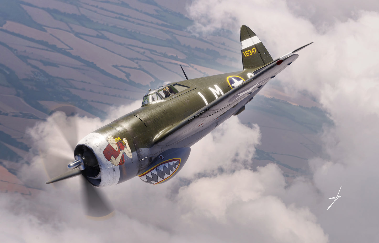 011 - Dora Wings - 48054 - Republic P-47C Thunderbolt with Ferry Tank - secondary image