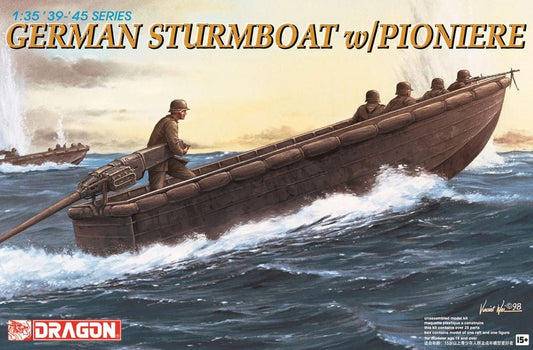 010 - Dragon - 6108 - German Sturmboat with Pioniere - primary image
