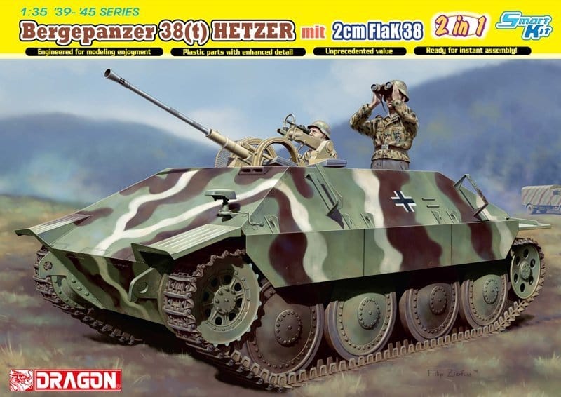 010 - Dragon - 6399 - Bergepanzer 38 Hetzer with 2cm Flak 38 - primary image