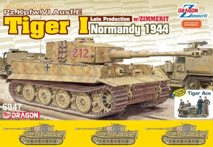 010 - Dragon - 6947 - Pz.Kpfw. VI Ausf. E Tiger I (late) with Zimmerit - primary image