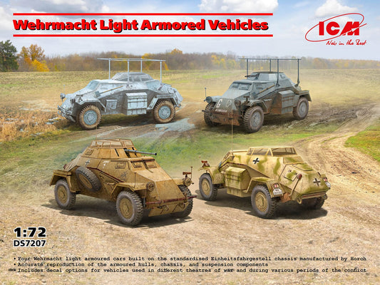 010 - ICM - DS7207 - Wehrmacht Light Armoured Vehicles - primary image