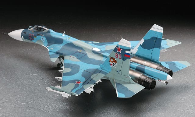 Hasegawa - E35 - Sukhoi Su-33 Flanker D - painted model