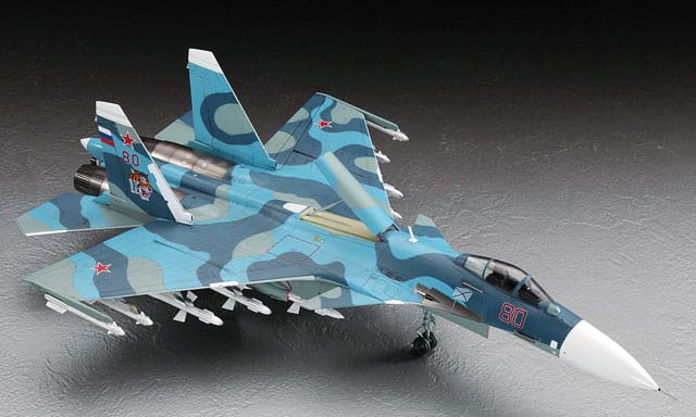 Hasegawa - E35 - Sukhoi Su-33 Flanker D - painted model