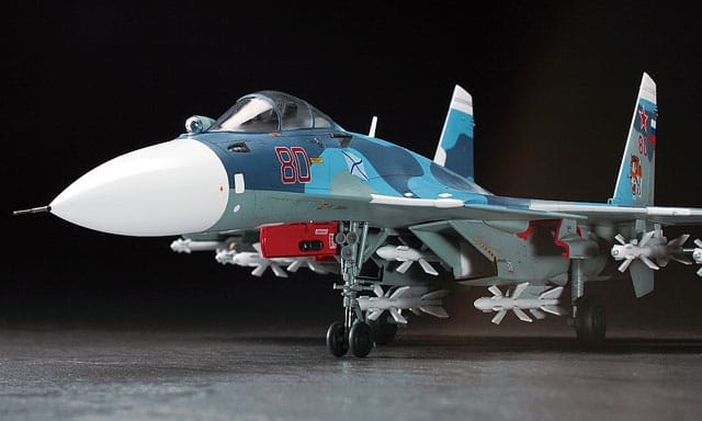 Hasegawa - E35 - Sukhoi Su-33 Flanker D - painted model