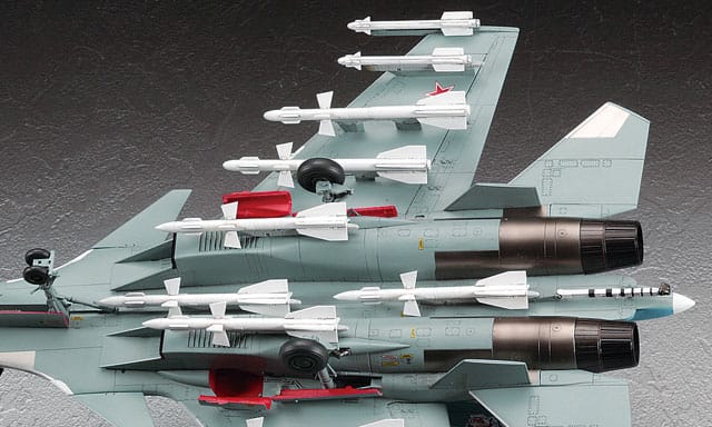 Hasegawa - E35 - Sukhoi Su-33 Flanker D - painted model