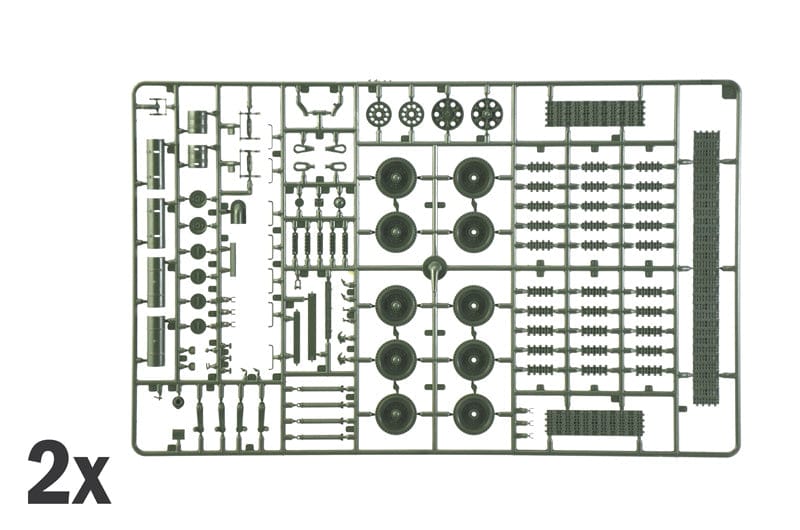 Italeri - 6758 - T-34-85 obr. 1944 Zavod 112 - sprue