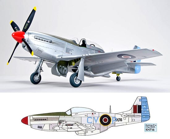 Zoukei-Mura - SWS09 - North American Mustang Mk IVa / P-51D/K Mustang - paint schemes