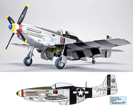 Zoukei-Mura - SWS09 - North American Mustang Mk IVa / P-51D/K Mustang - paint schemes