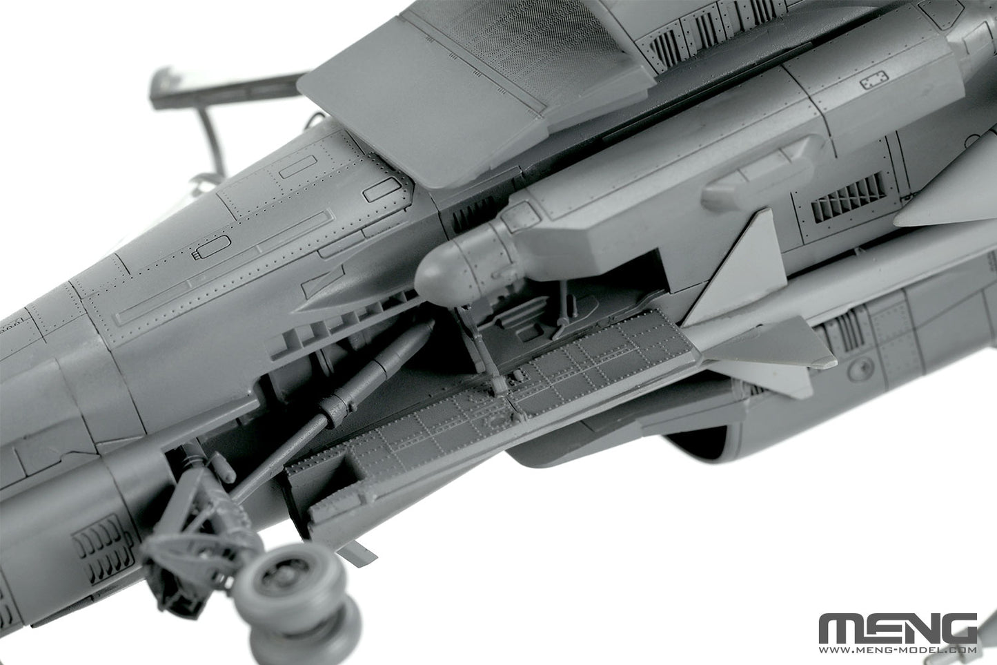 509 - digital model - The landing gear bay is precisely replicated.