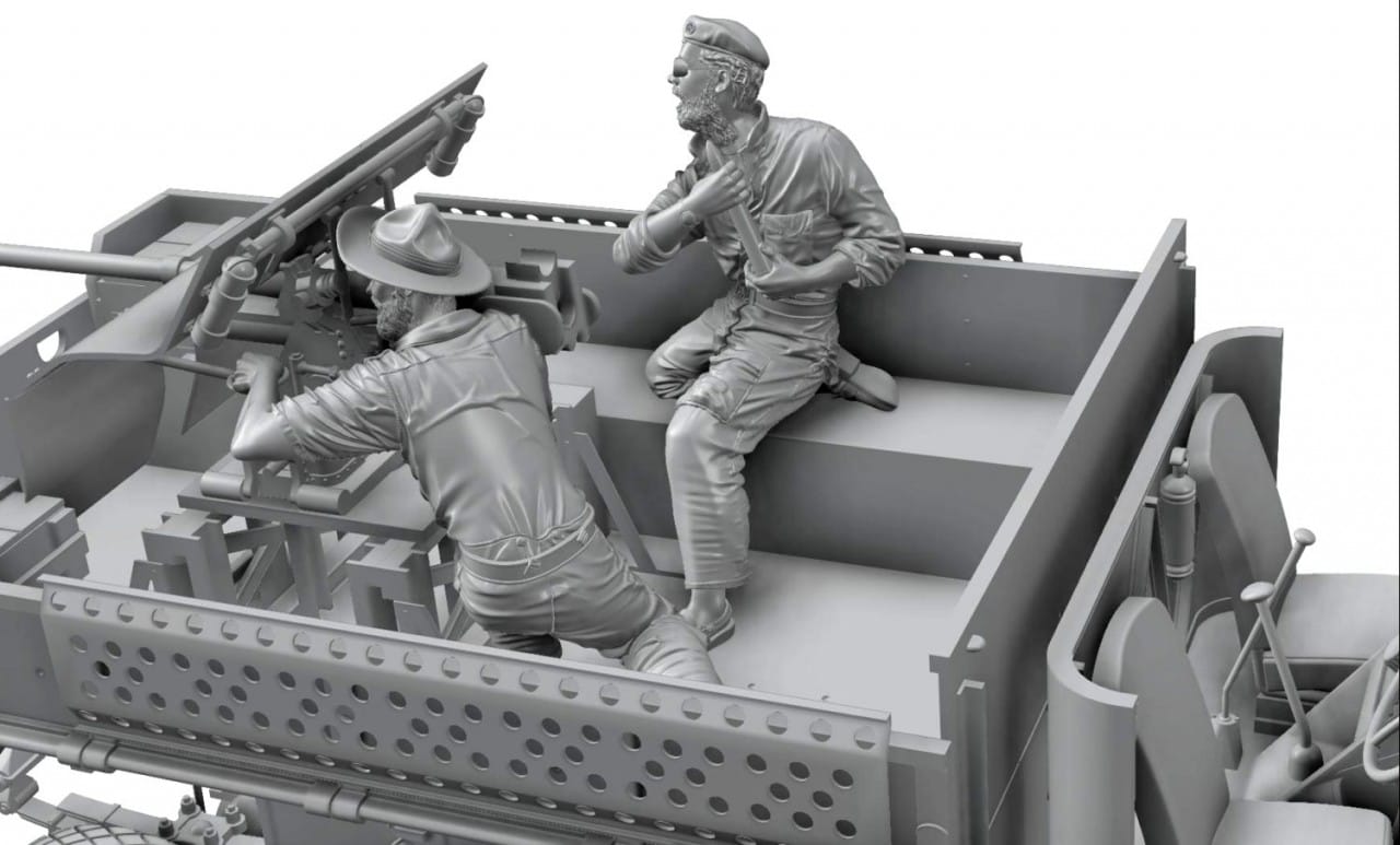 Thunder Model - TM35312 - LRDG Ford F30 Gun Truck with OQF 37mm Mk I - digital model