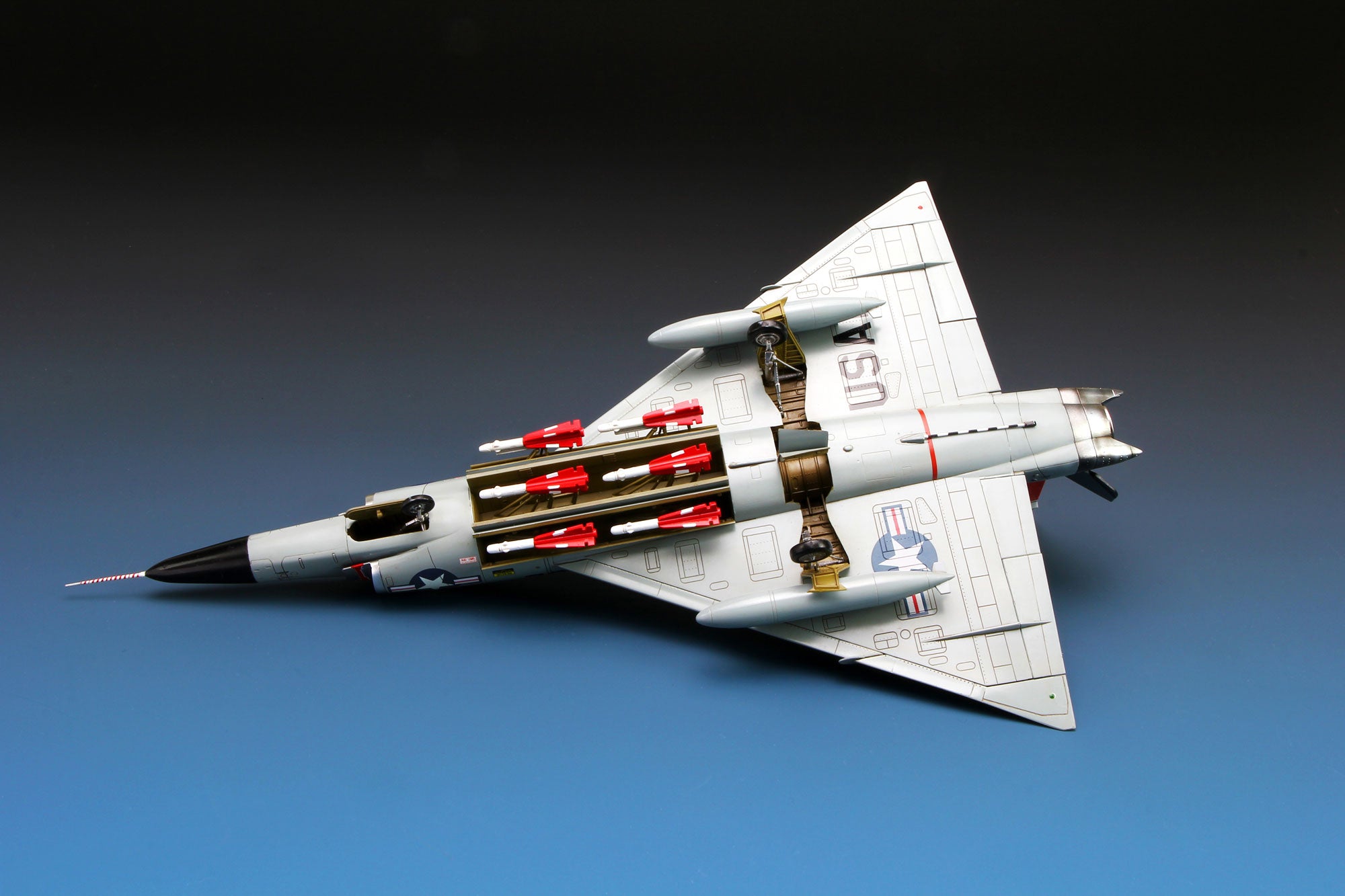 painted model - Fuselage, Main Wings And Nose Of F-102A Are Accurately Modeled.