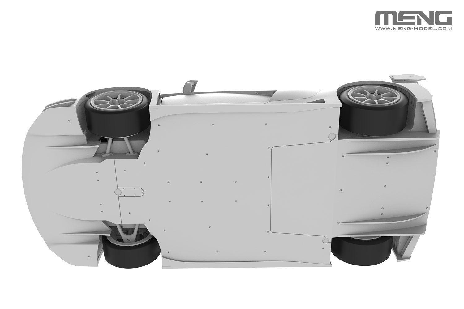 digital model - The upgraded aerodynamic parts of the EVO II are replicated by new tooling parts.