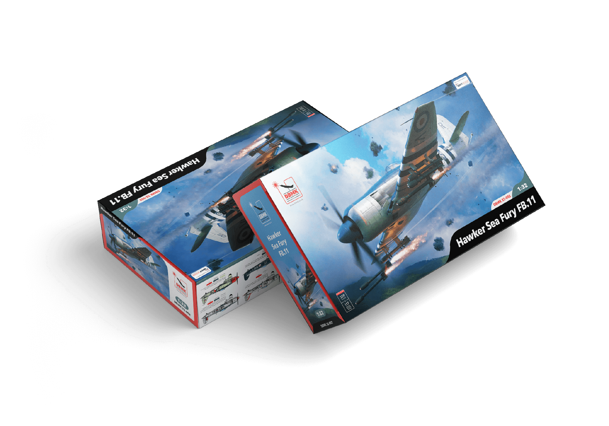 DBMK - 32002 - Hawker Sea Fury FB.11 - box front right angle