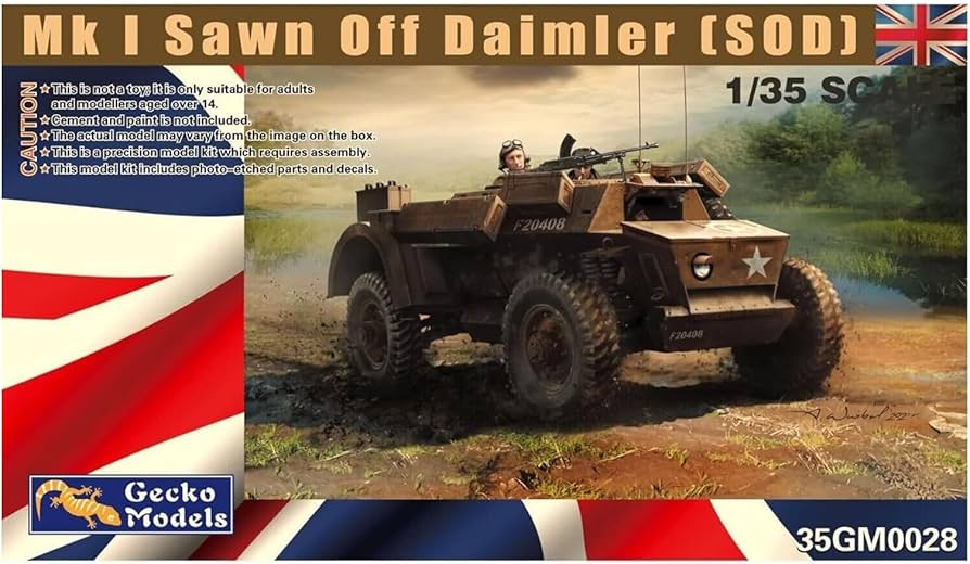 Gecko Models 1/35 scale Sawn-Off Daimler Mk I command armoured car ...