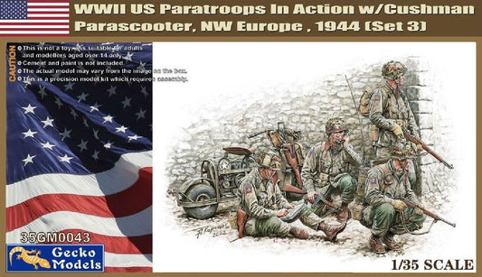010 - United States Paratroopers with M53 Cushman Scooter - primary image