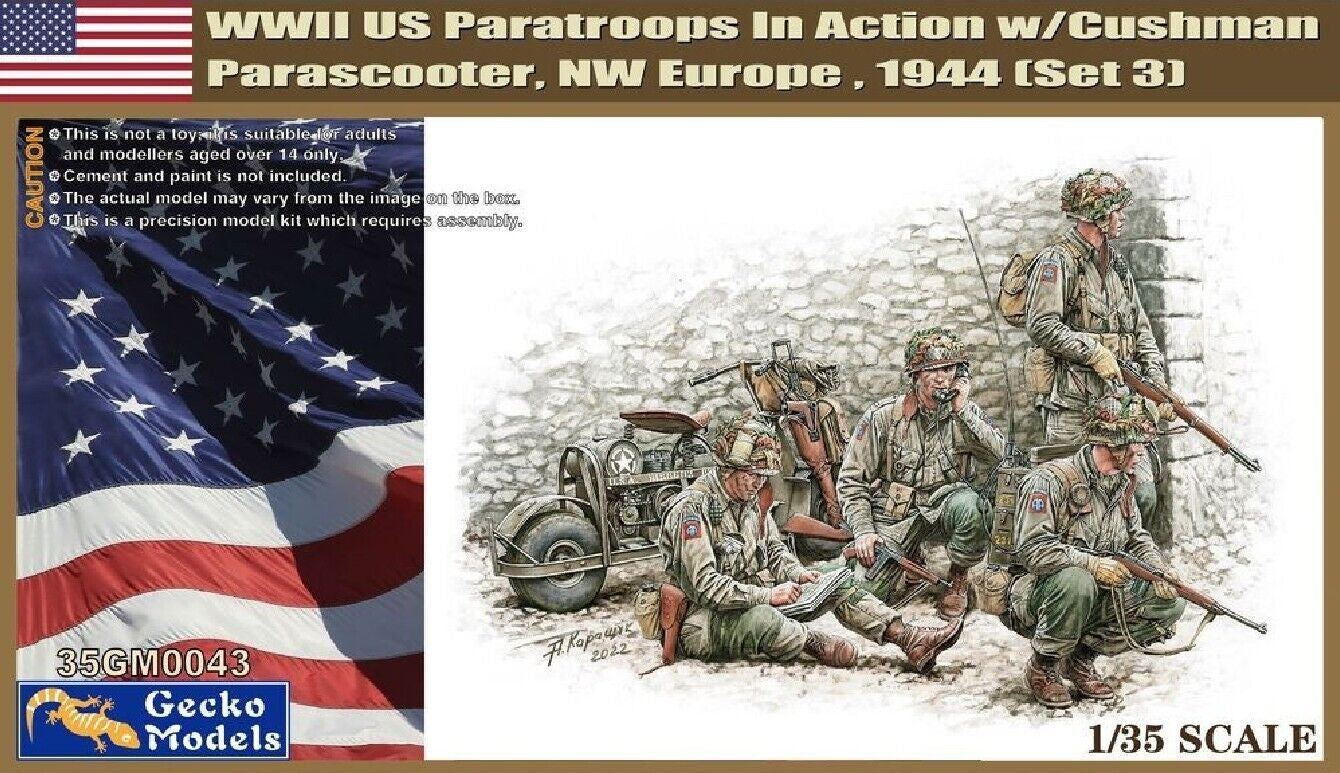 010 - United States Paratroopers with M53 Cushman Scooter - primary image