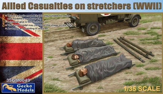 010 - Allied Casualties on Stretchers - primary image
